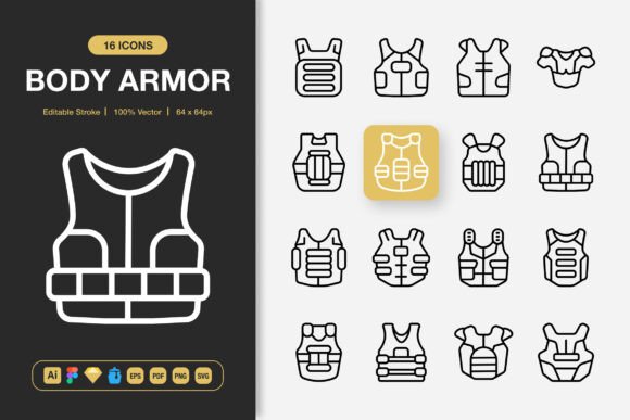 Body Armor Icons: Strategic Icon Design for Modern Projects