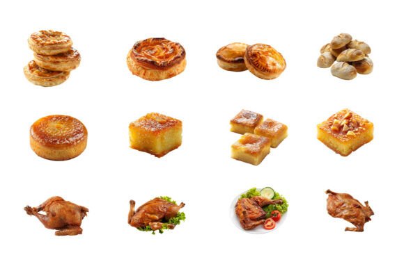 Breads and Pastries AI EPS Illustration Set: Design with Precision and Flexibility