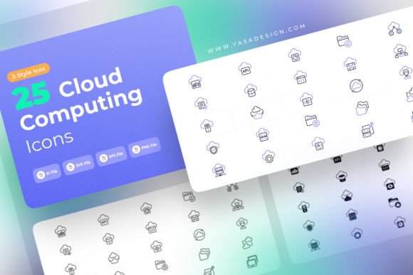 Cloud Computing Icons Set: A Strategic Asset for Clear Communication and Visual Consistency