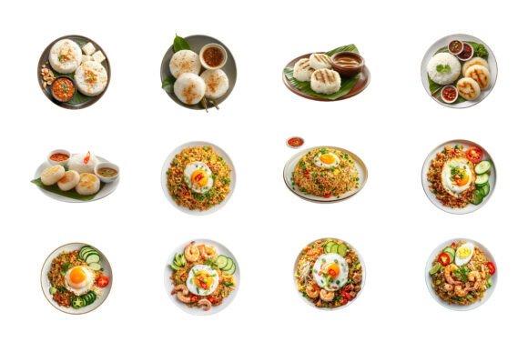 Fried Rice with Egg: A Versatile Illustration Set for Creatives
