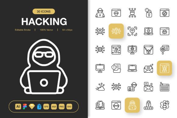 Hacking Icons: The Ultimate Set of High-Quality Icons for Modern Design Projects