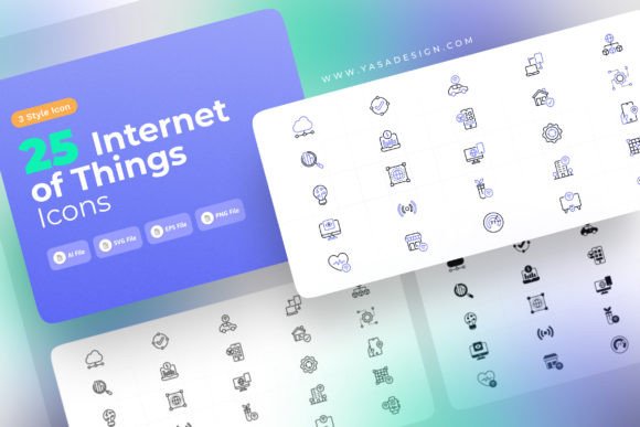 IoT Icon Set for Modern Design
