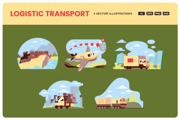 Logistic Transport Illustration: Visualizing Modern Supply Chains