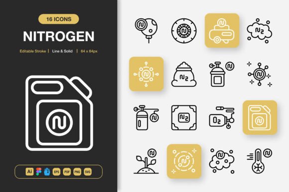 Nitrogen Icons: A Complete Set of High-Quality Minimalist Icons for Every Project