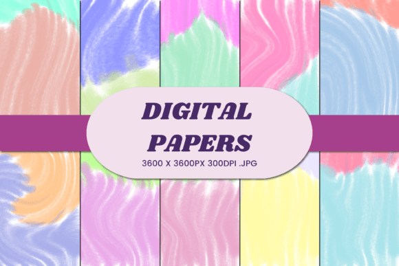 Pastel Abstract 4 Digital Paper for Creative Projects