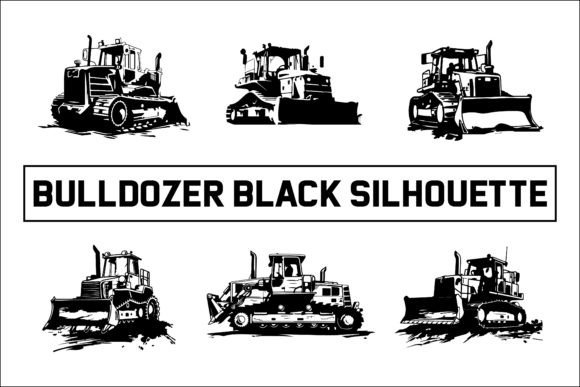 Unlocking the Power of Bulldozer Silhouette Construction Machinery Graphics
