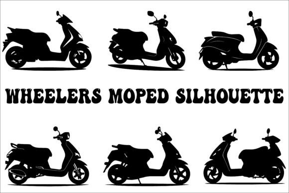 Vector Scooter Graphic, Moped Art: A Versatile Design Resource for Creatives